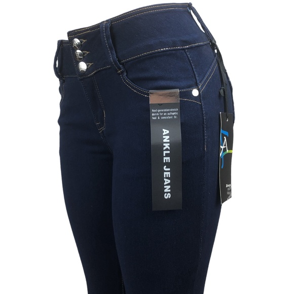 Women’s High Waist Curvy Skinny Ankle Jeans - Picture 4 of 4